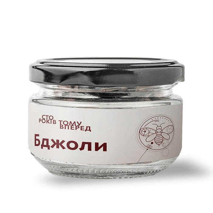 Їстівні бджоли, подані як традиційний український снек у rustic-стилі.”